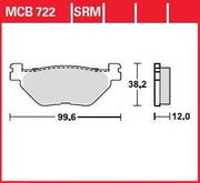 Trw Srm Series Sintered Scooter Brake Pads