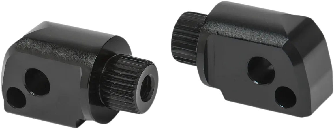 Arlen Ness Splined Peg Mount - Black Aluminum