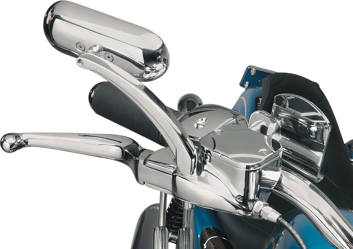 Drag Specialties Oval Mirror - Chrome Billet Aluminum