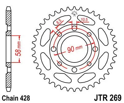 Jt Sprockets Steel Rear Sprocket 52t