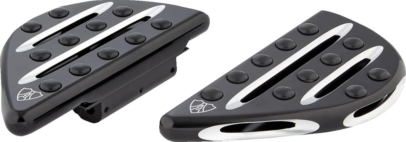 Arlen Ness Deep Cut Floorboards - Black Anodized