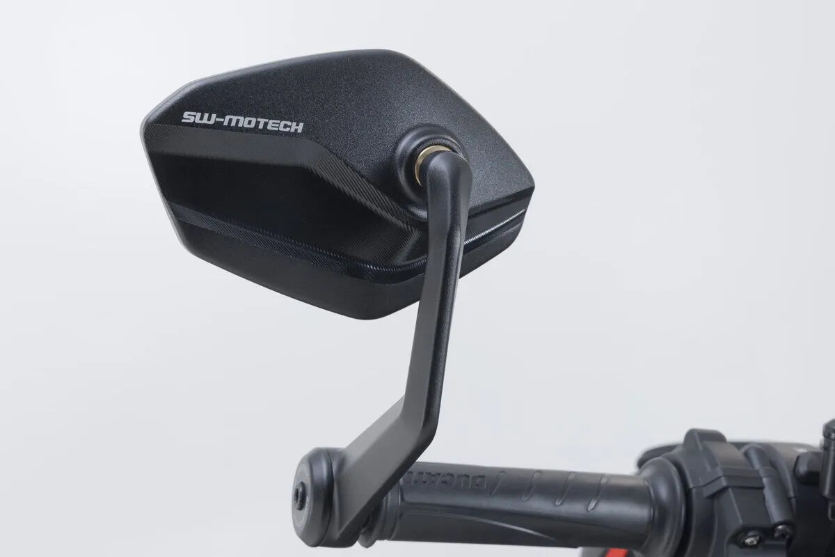 Sw-motech Bar End Mirrors - Black Aluminum