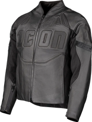 Icon Contra3™ Rizz Leather Motorcycle Jacket - Stealth