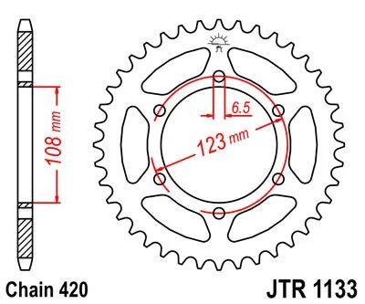 Jt Sprockets Steel Rear Sprocket - 65t