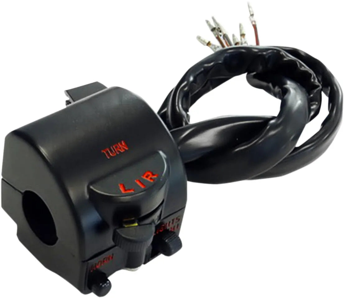 Emgo Handlebar Switch Assembly - 7/8" Universal