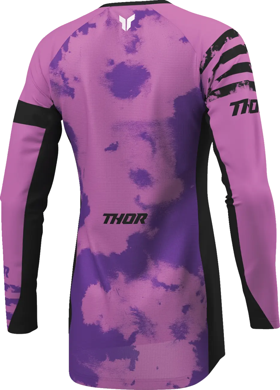 Thor Women's Launchmode Bleach Jersey - Black/Purple/White