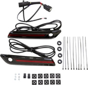 Ciro Led Saddlebag Hinge Covers - Black