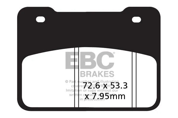 Ebc Sfa-hh Sintered Scooter Brake Pads For Enhanced Braking