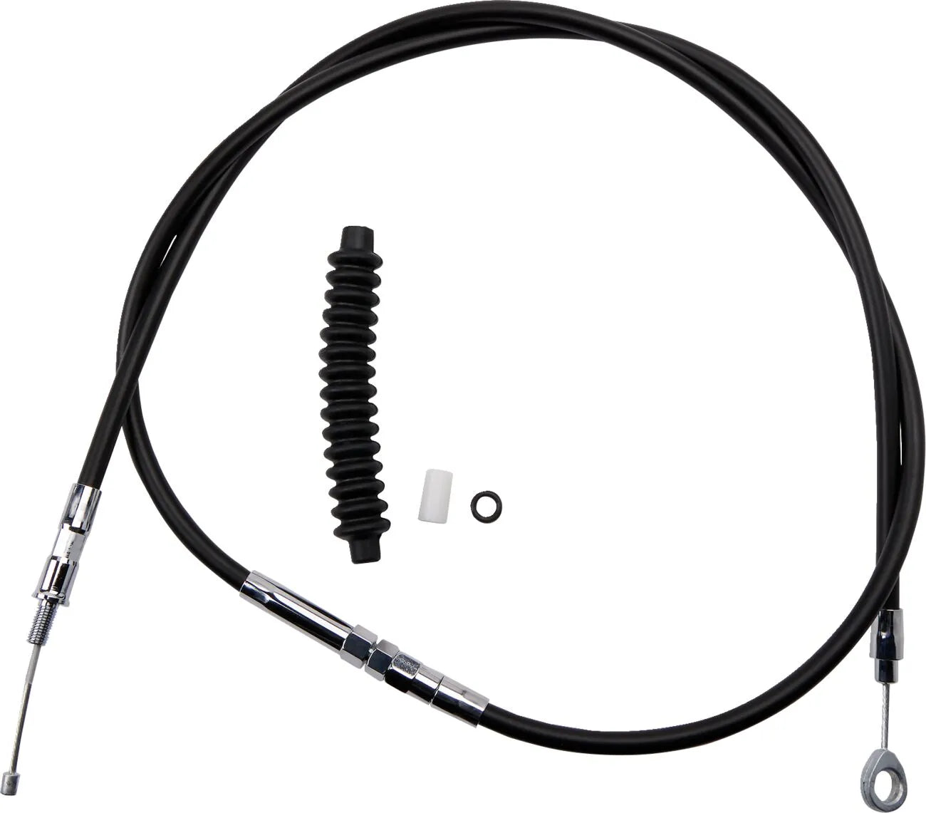 Drag Specialties High-efficiency Black Vinyl Clutch Cable