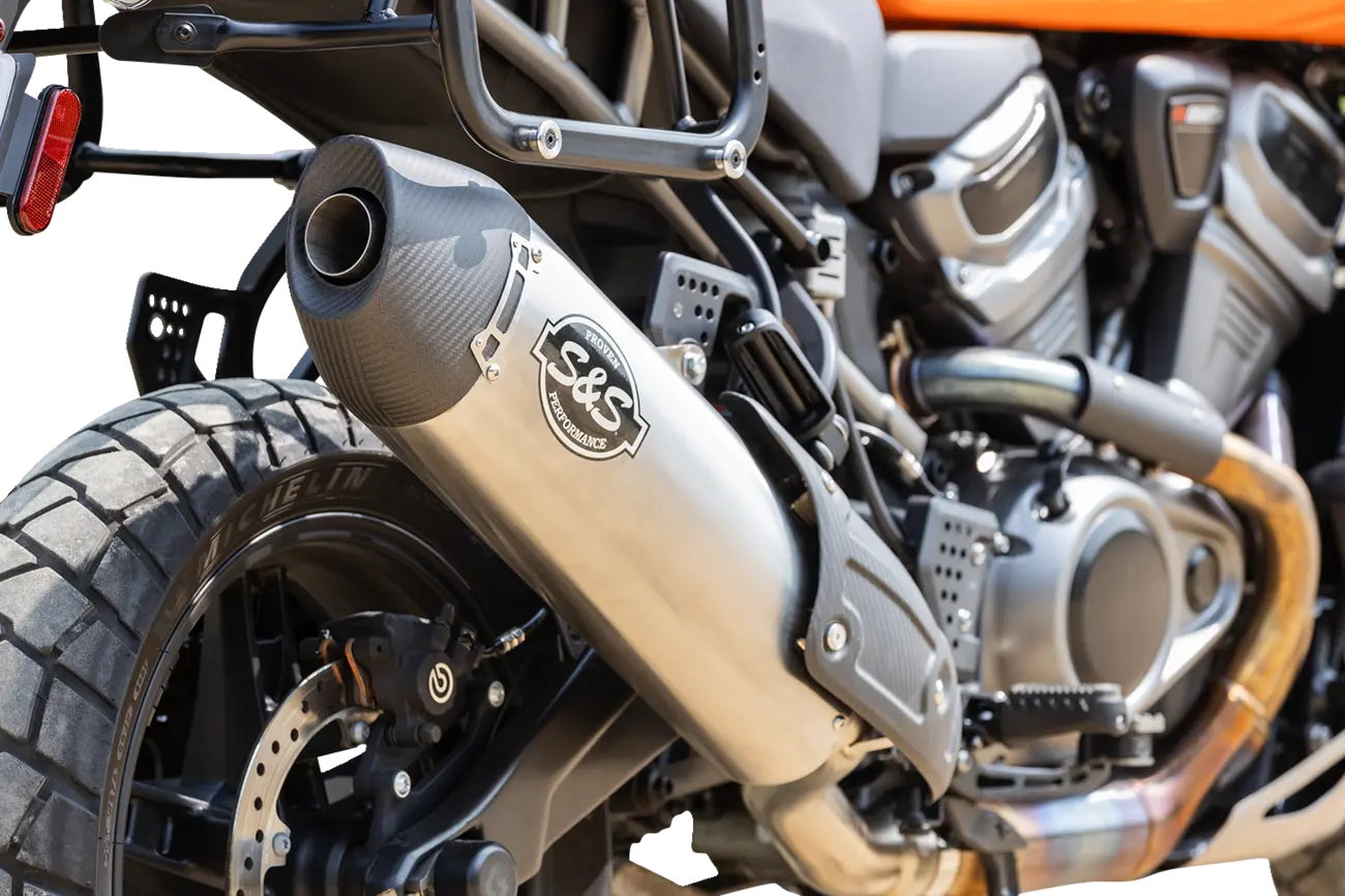 S&s Cycle Slip-on Muffler With Carbon Fiber End Cap