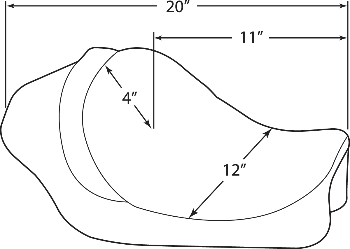 Drag Specialties Backrest Compatible Solo Seat
