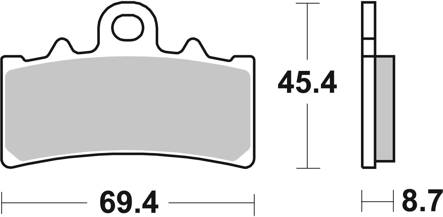 Sbs Ms Scooter Maxi Sintered Brake Pads