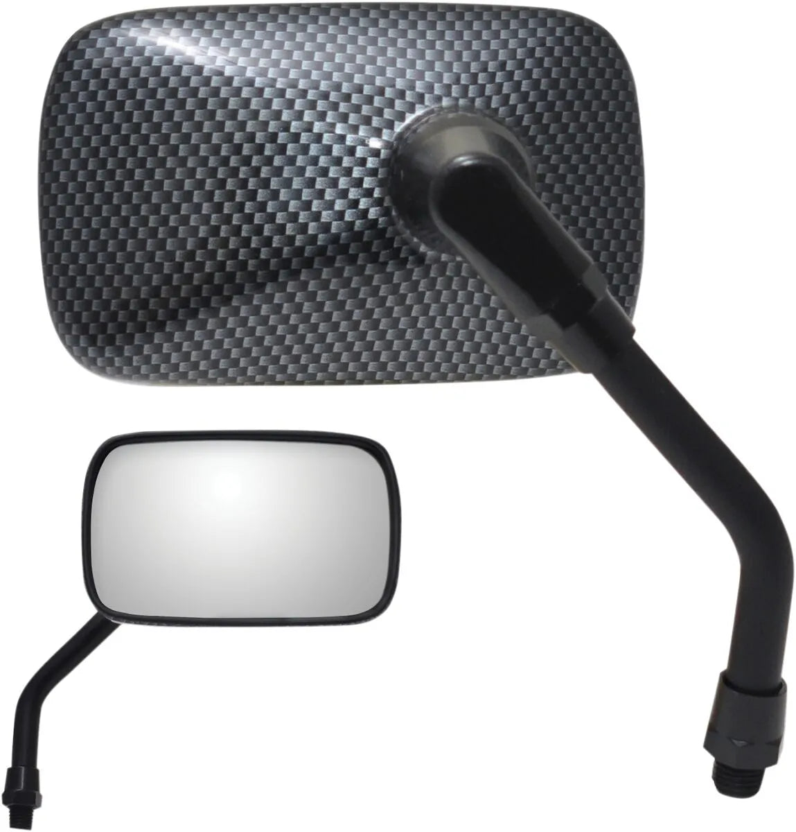 Parts Unlimited Mini Rectangular Mirror