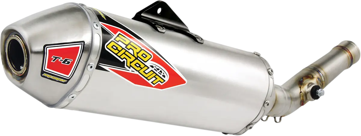 Pro Circuit T-6 Stainless Slip-on Silencer