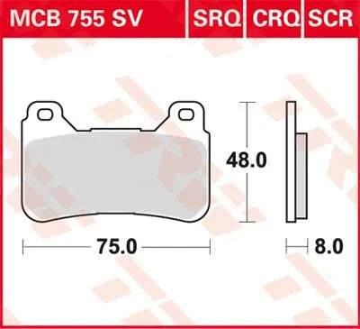 Trw Crq Series Carbon Race Brake Pads - High Performance