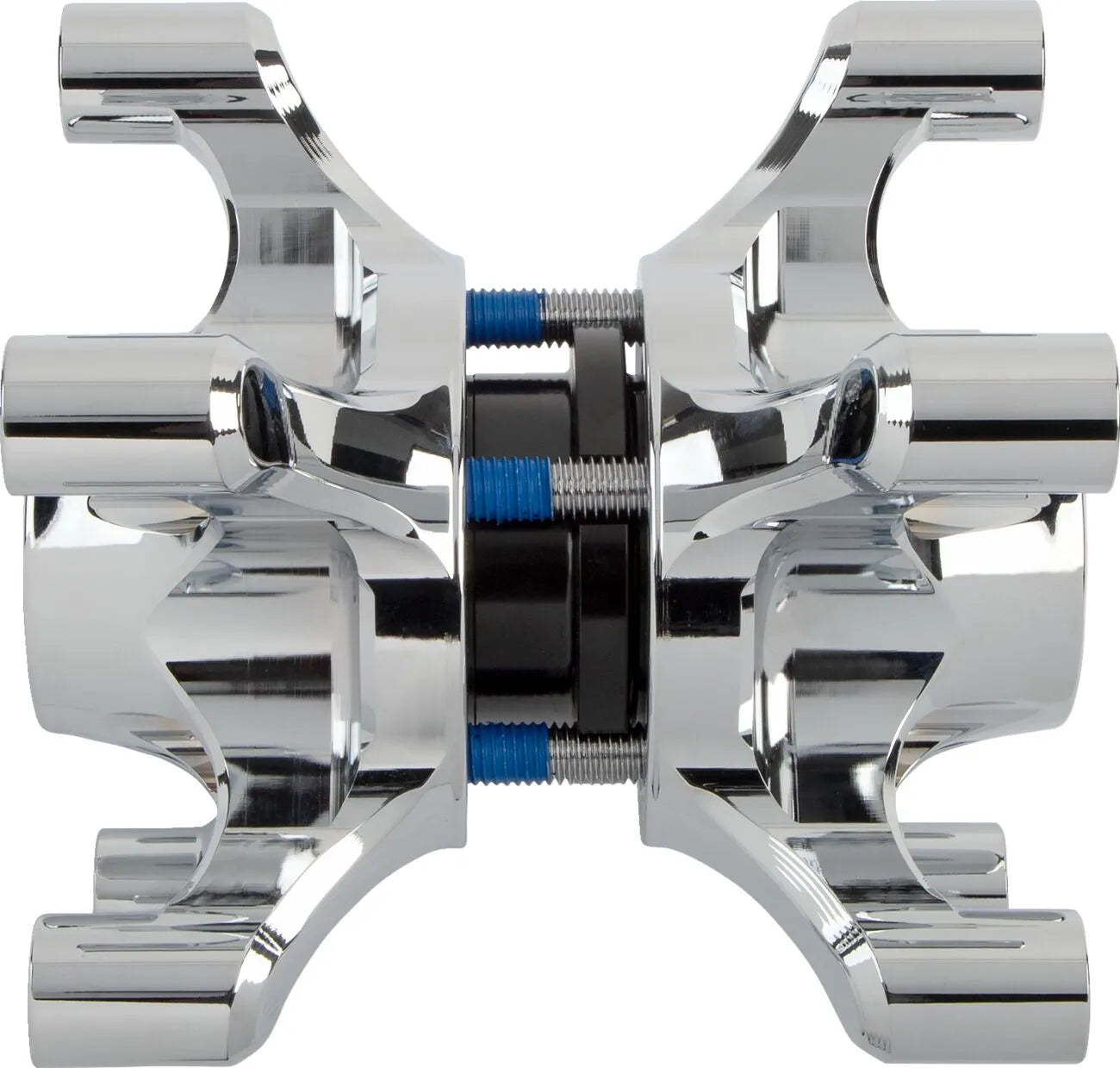 Arlen Ness Spider Wheel Hub - Chrome, Dual Disc