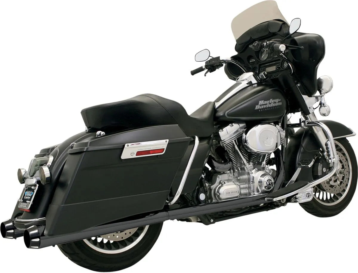 Bassani Xhaust Megaphone Slip-on Mufflers Black Steel