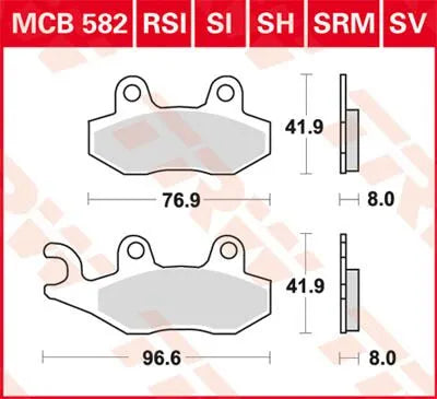 Trw All Round Sintered Metal Brake Pads