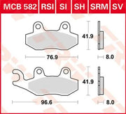Trw Sh Series Sintered Rear Brake Pads