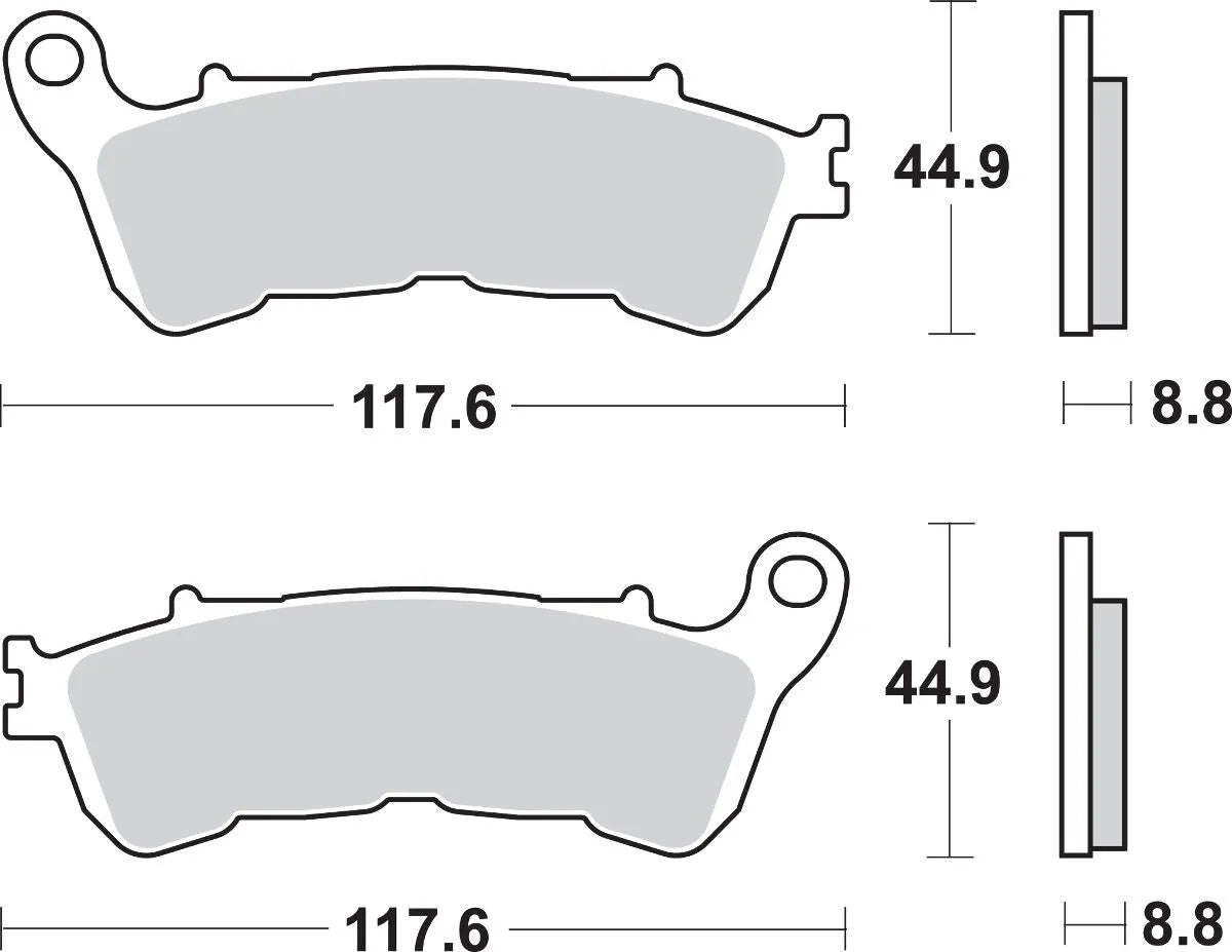 Sbs Hs Street Excel Sintered Front Brake Pads