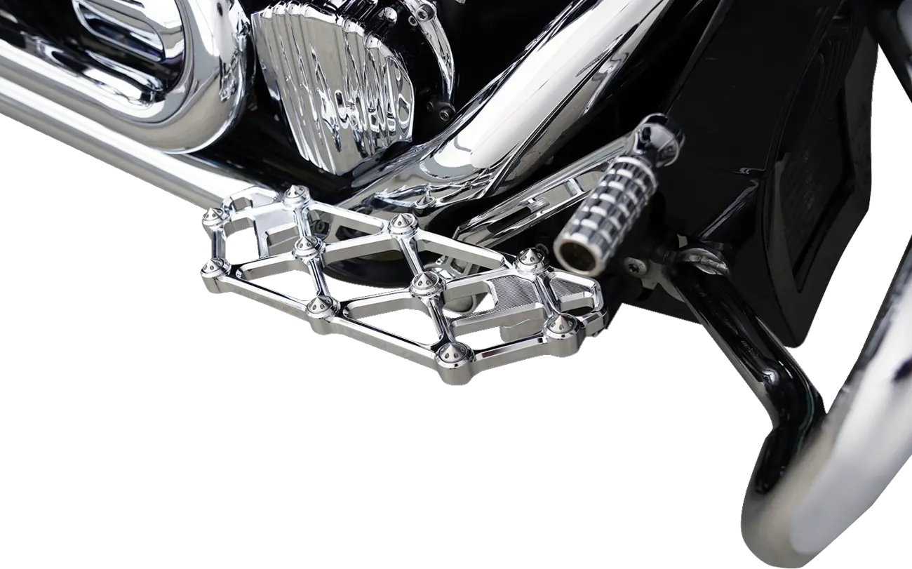 Arlen Ness Diamond Floorboards - Chrome