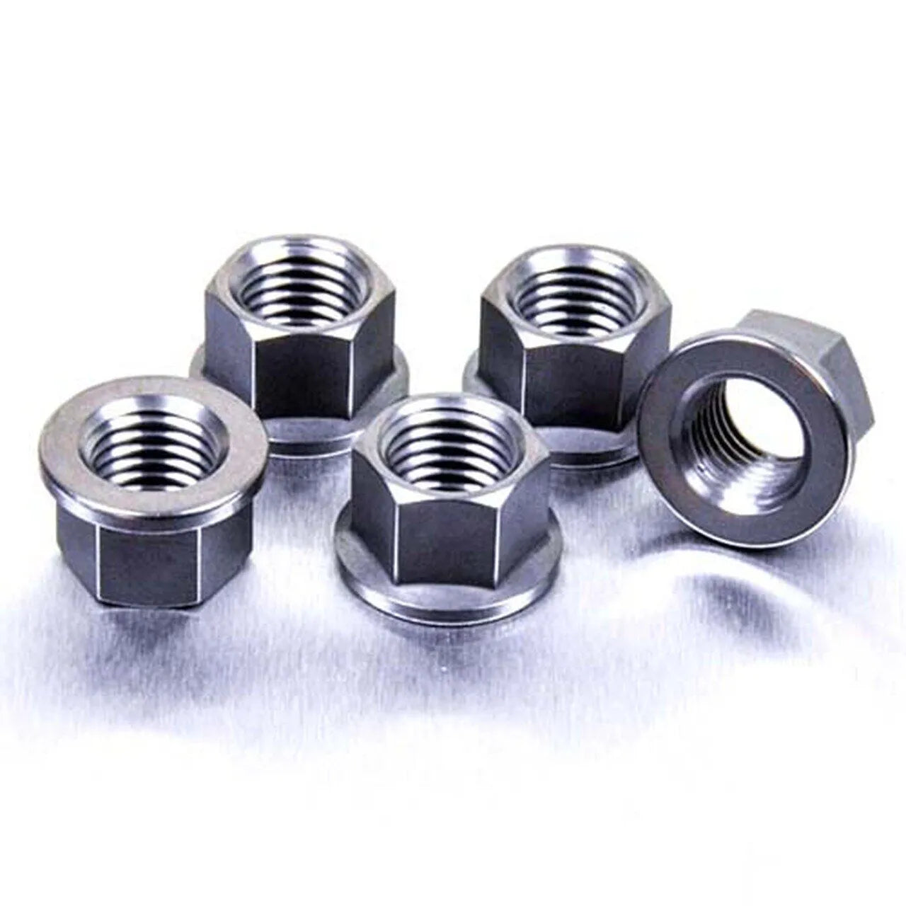 Pro Bolt Titanium Sprocket Nuts - 5 Pack