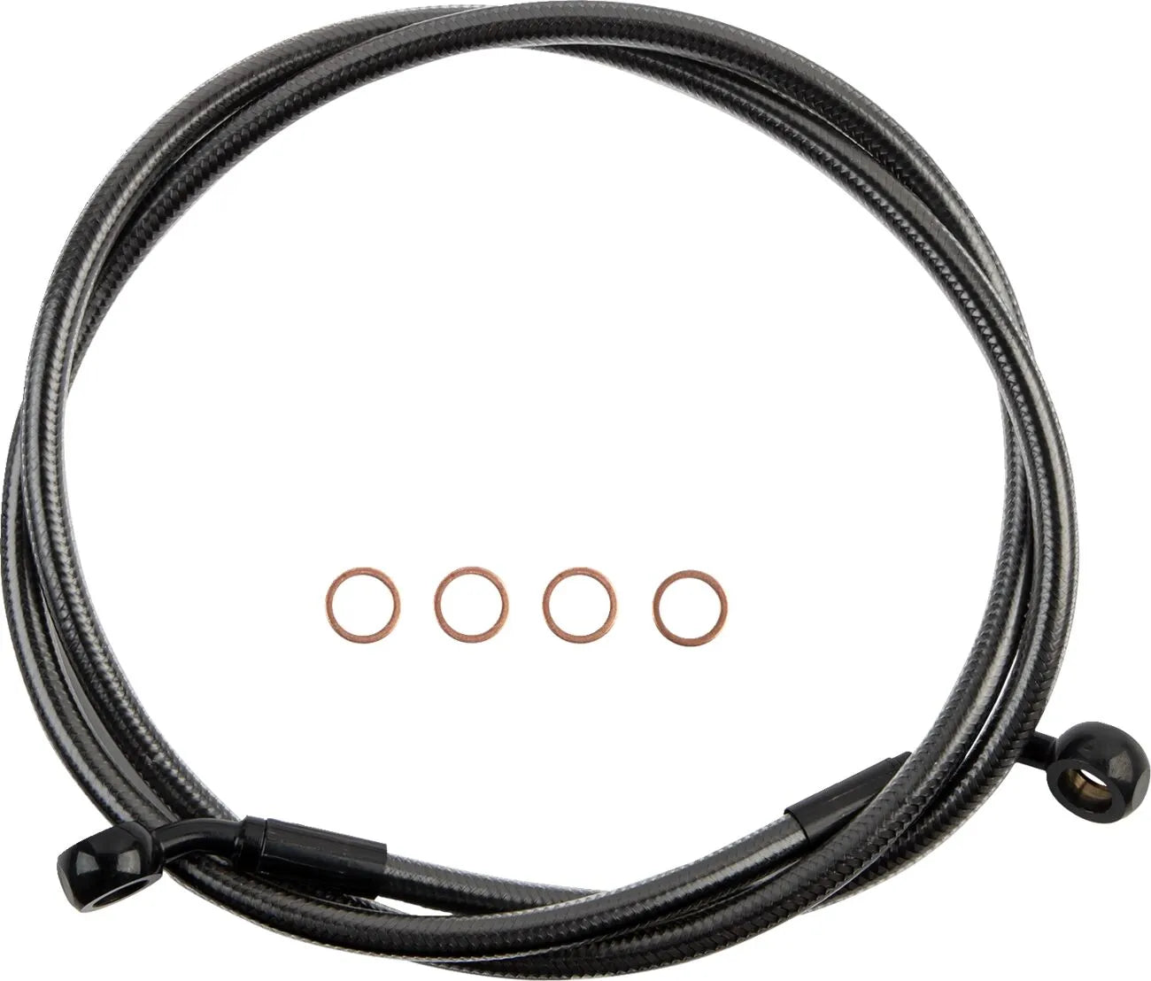 Magnum Shielding Braided Front Brake Line For Non-abs Models