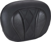 Mustang Deluxe Sissy Bar Pad - Carbon Fiber Inlay