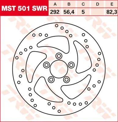 Trw Round Fixed Brake Rotor For Motorcycles