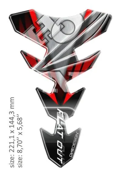 Onedesign Resin/soft Touch Tank Pad For Honda