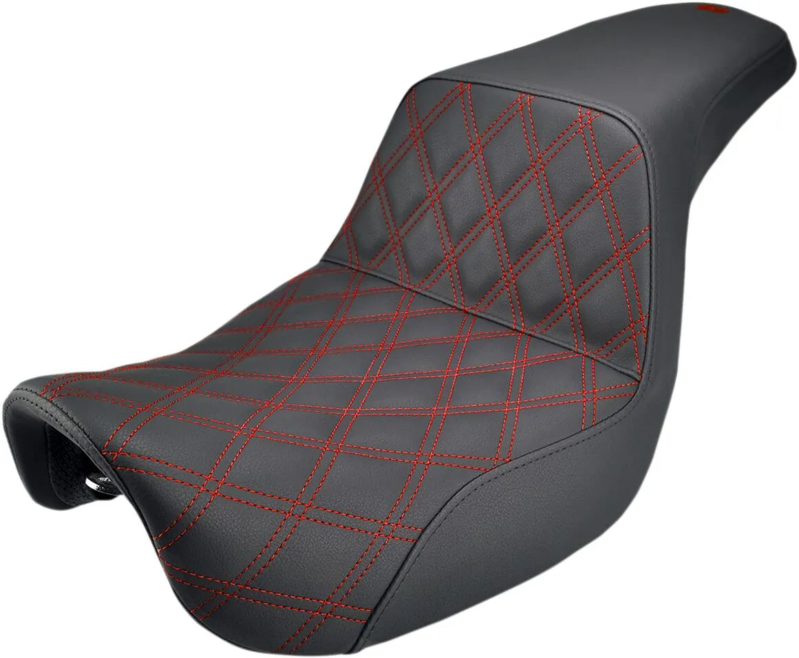 Saddlemen Step-up Seat - Red Stitching