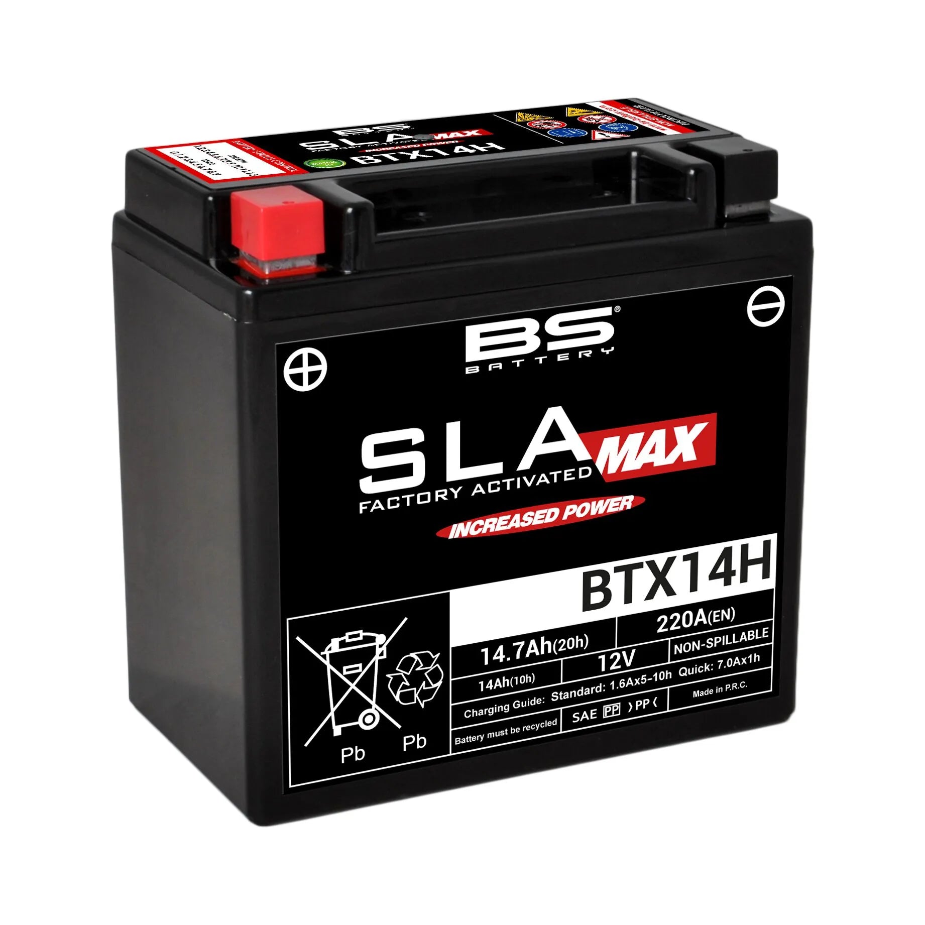 Bs Battery Sla Max Agm Battery - 12v