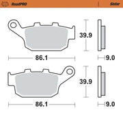 Moto-master Roadpro Sinter Brake Pad Rear
