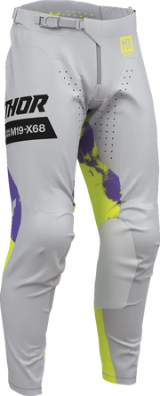 Thor Launchmode Bleach Pants - Black/Gray/Purple/Acid Yellow