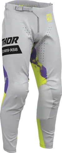 Thor Launchmode Bleach Pants - Black/Gray/Purple/Acid Yellow