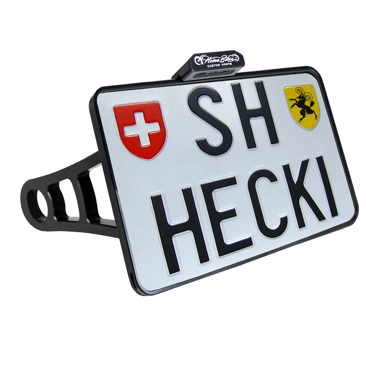 Heinz Bikes License Plate Side Mount For 3/4" Axles