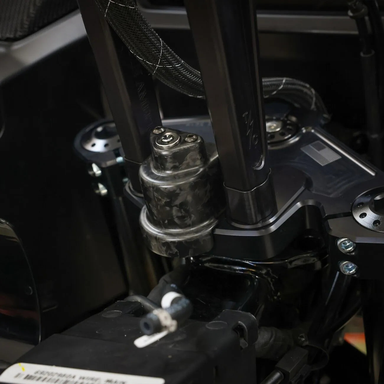 Thrashin Supply Co. Steering Lock Cover Carbon Fiber