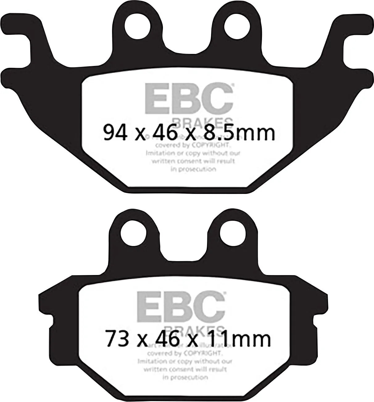 Ebc Sfac Carbon Series Scooter Brake Pads