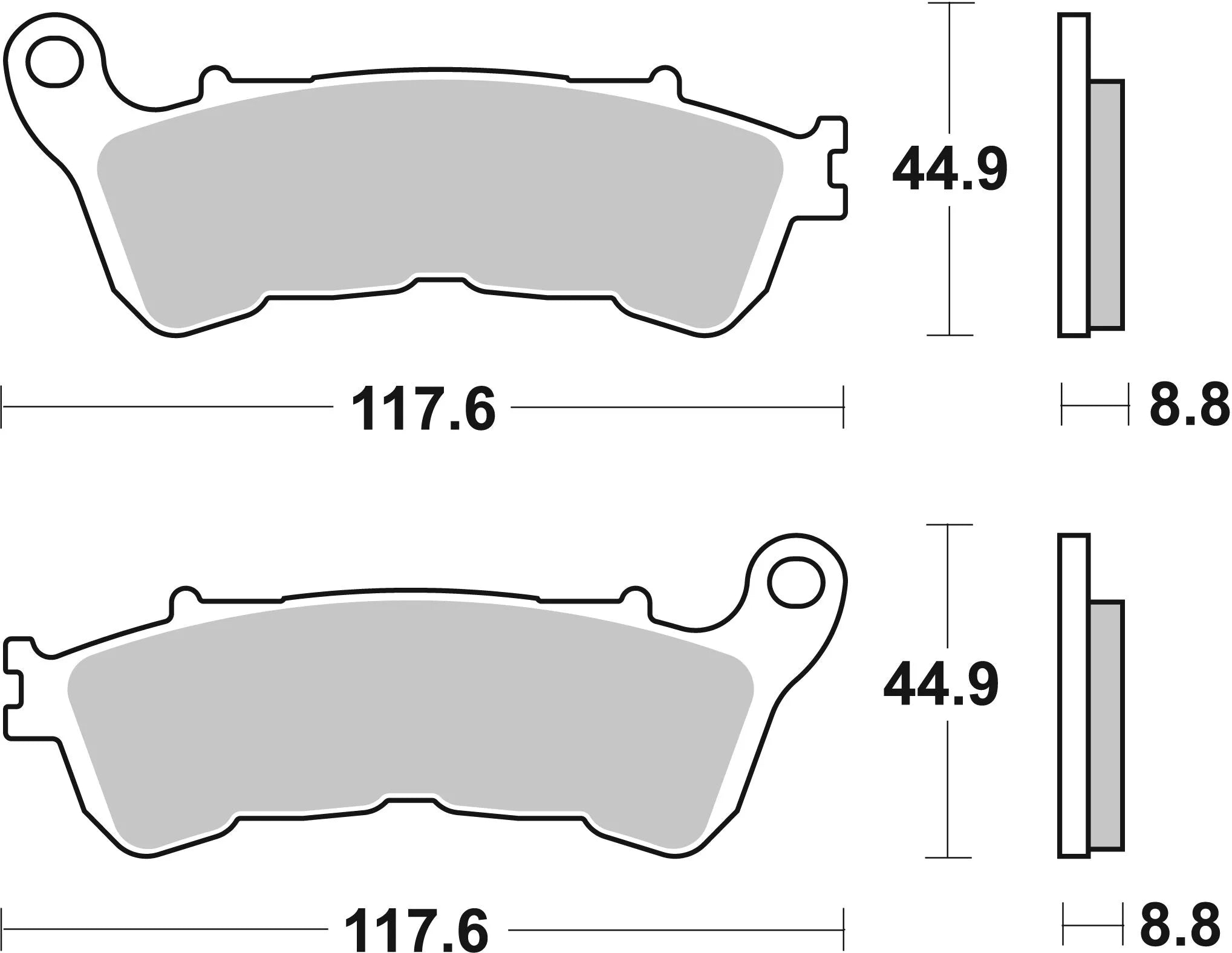 Sbs Ms Scooter Maxi Sintered Brake Pads