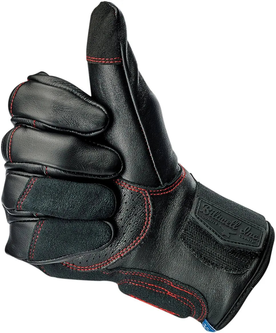Biltwell Belden Gloves - Black/Red
