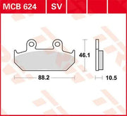 Trw Sv Series Sintered Brake Pads For Front Brake