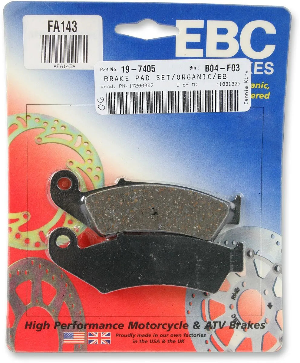 Ebc Organic Base Fa Brake Pads