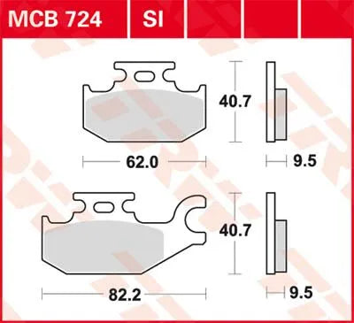 Trw Si Series Sintered Off-road Brake Pads