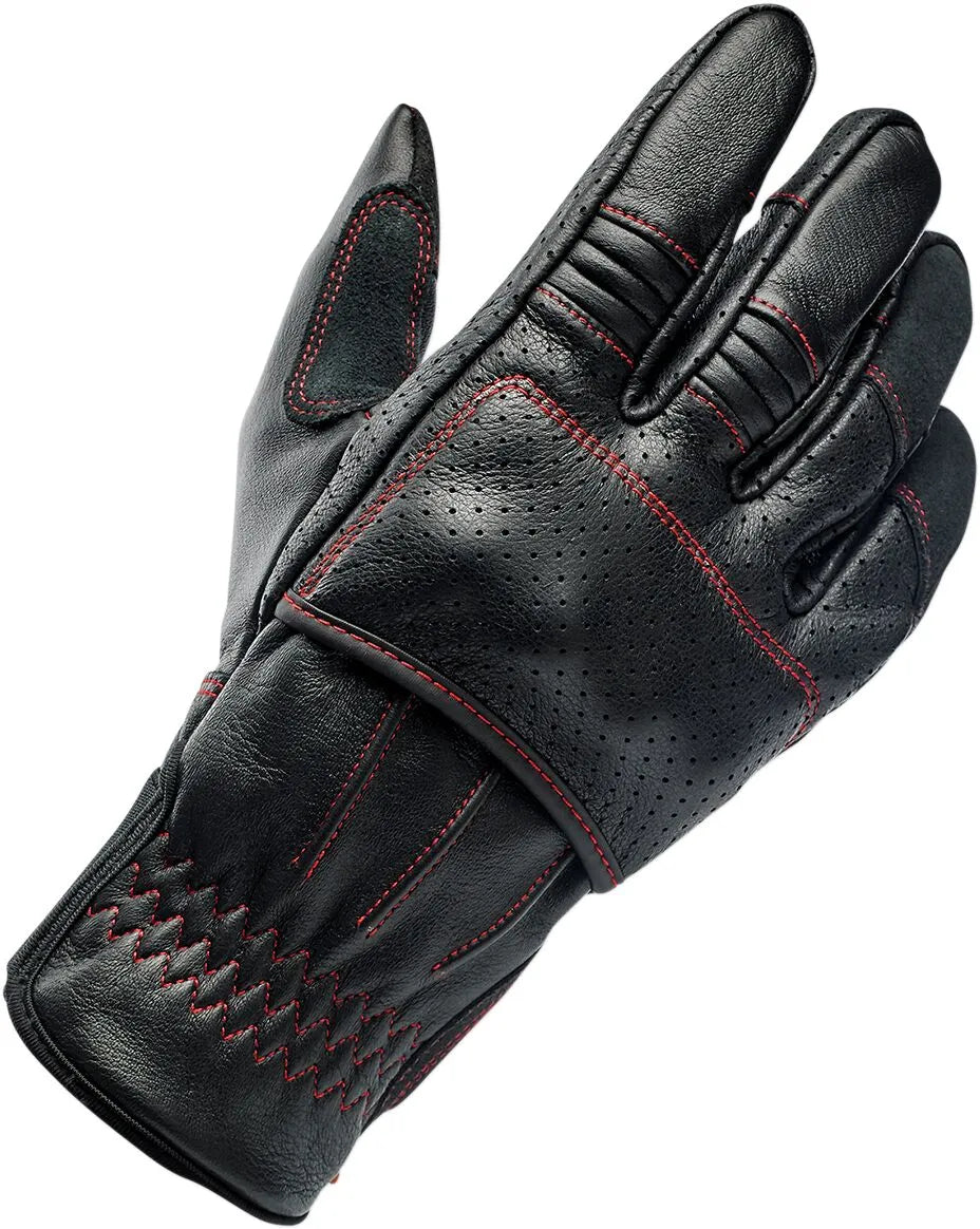 Biltwell Borrego Gloves - Black/Red
