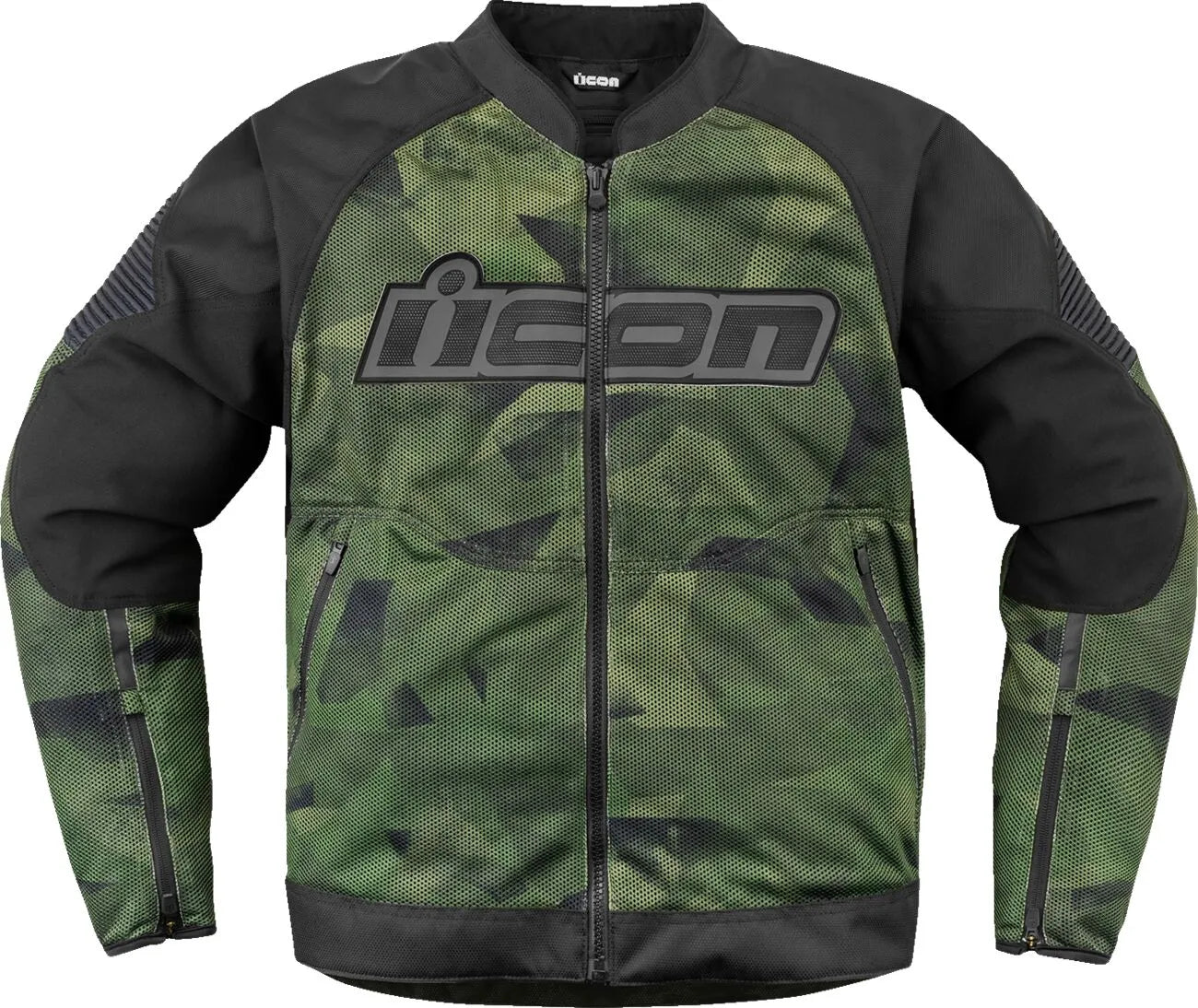 Icon Overlord3 Mesh Camo Jacket - Black/Camo Green