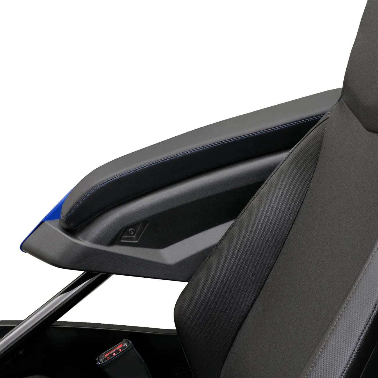 Show Chrome Kaliber Armrest Pad - Black/blue