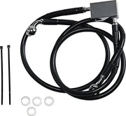 Drag Specialties Extended Black Vinyl Brake Line Kit