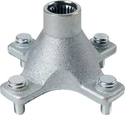 Moose Offroad Wheel Hub - Rear, Polished Silver