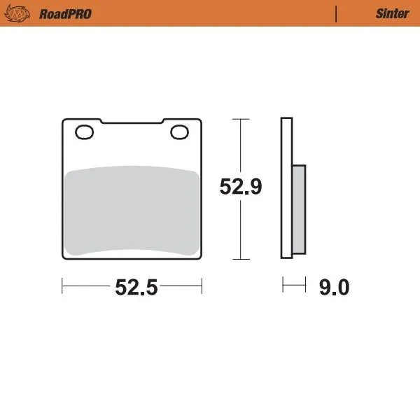Moto-master Roadpro Sinter Brake Pad Rear