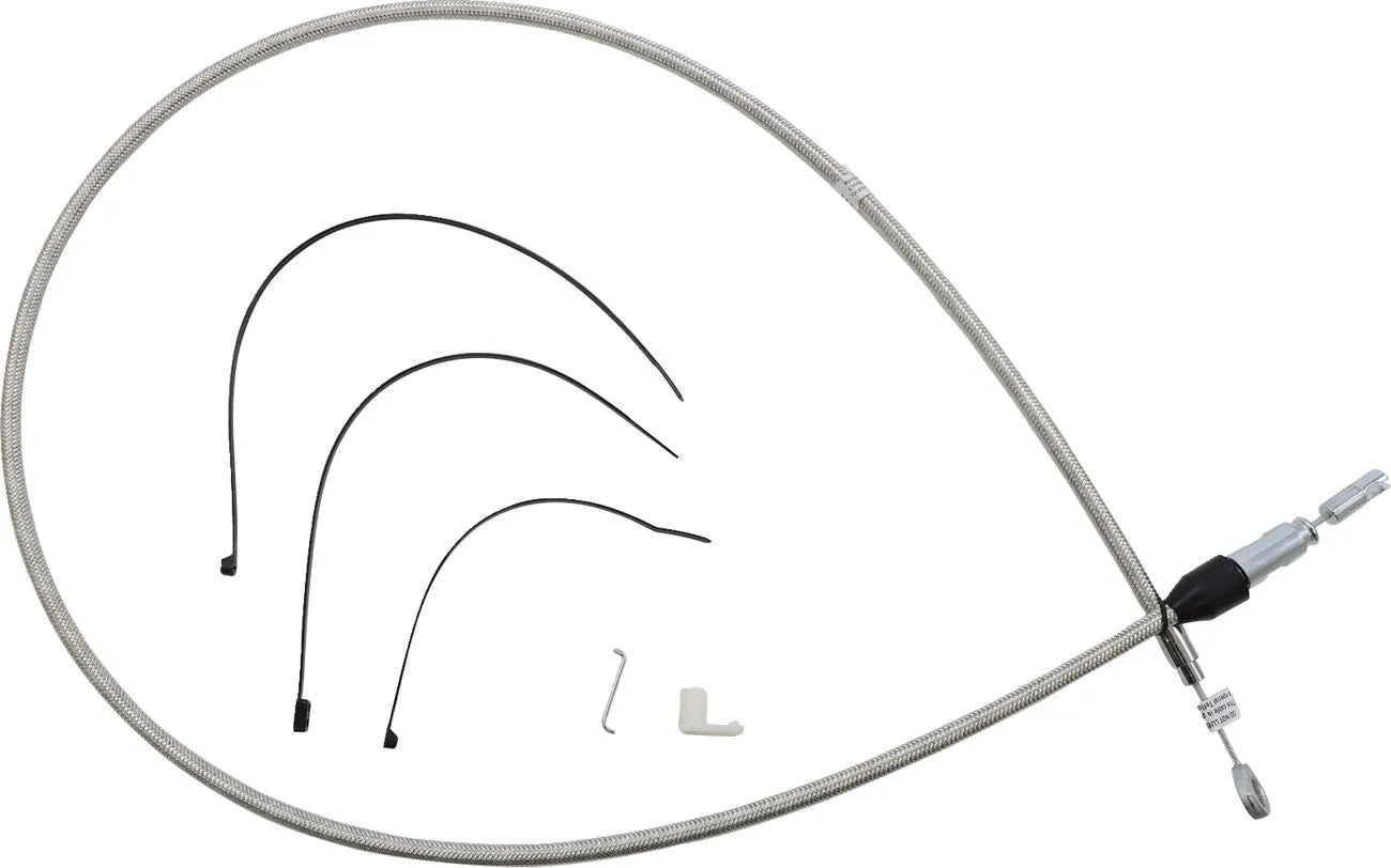 Magnum Shielding Polished Clutch Cable Quick Connect Upper